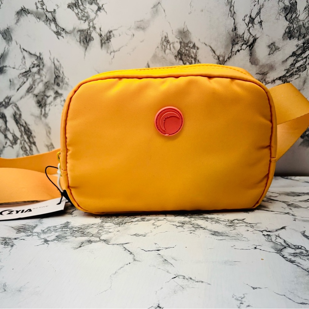 ZYIA Yellow Belt Bag with Red Detail NWT